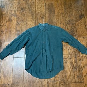 Nautic dress shirt size M dark green color